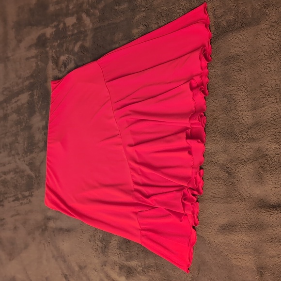 Chaps| Red Mermaid Midi Skirt Polyester Blend - Picture 5 of 13